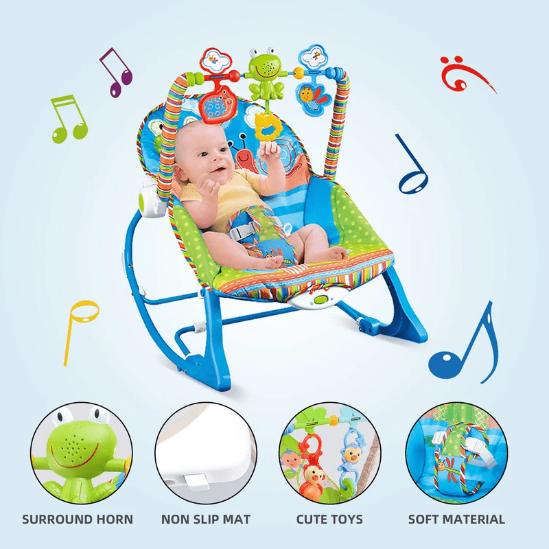 Genérico - Silla Mecedora Vibracion 3en1 Musical Relajante Bebes Lau