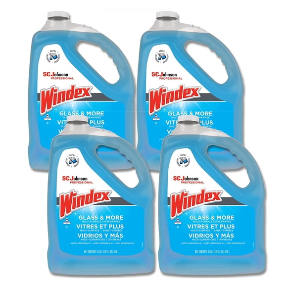 Cleaner SC Johnson Professional Windex Glass 3,8 L, caja de 4