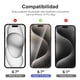 thumbnail image 2 of Protector de pantalla NEW'C para iPhone 15 Pro Max (6.7 pulgadas), paquete de 3, 2 of 7