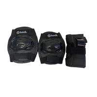 Hook - Set De Protecciones (Rodilla-Codo-Muñeca) 309 Negra Talla M