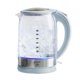 thumbnail image 1 of Hervidor eléctrico GreenLife de vidrio de 1,7 L con caño filtrado azul, 1 of 6