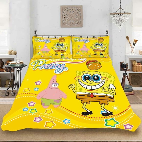 Gliding Sponge Duvet Quilt Covers Pillow Case Bedding Sets3-Piece Bedding Set (1 Duvet Cover + 2 Pillow Shams)