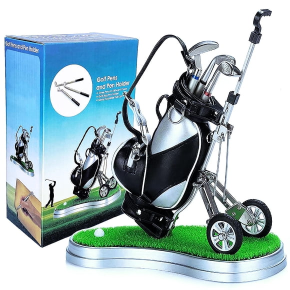 Portaplumas SANTA CASA Carrito de Golf con 3 Plumas y Pelota