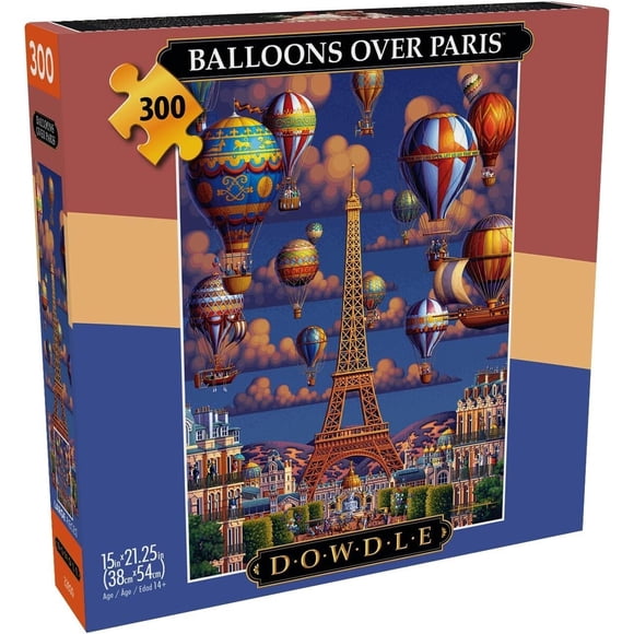 Puzzle Buffalo Games Dowdle Balloons Over Paris 300 piezas