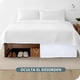 thumbnail image 5 of Faldón Cama 1,5 Plazas Blanco Liso Elasticados Premium Casa Nerola, 5 of 8