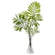thumbnail image 2 of Set de plantas artificiales con forma de minipalmera casi natural con jarrón (3), 2 of 5