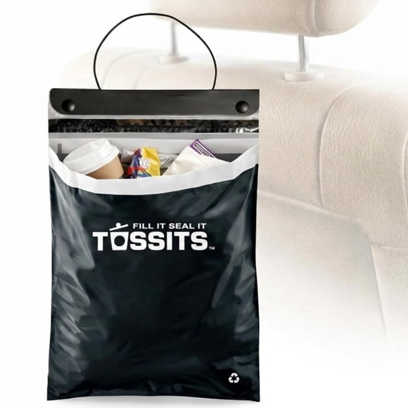 Bolsas de Basura para Auto Tossits a Prueba de Fugas y Olores, Paquete de 42