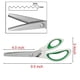 thumbnail image 4 of Pinking Shears JISTL Green Comfort Grips, corte en zigzag, 24 cm, 4 of 6