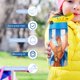thumbnail image 5 of Hércules Botella de Agua con Tapa Pop Top de Un Toque, Acero Inoxidable, a Prueba de Fugas, para Deportes, Botella Infantil azul 12 oz, 5 of 6