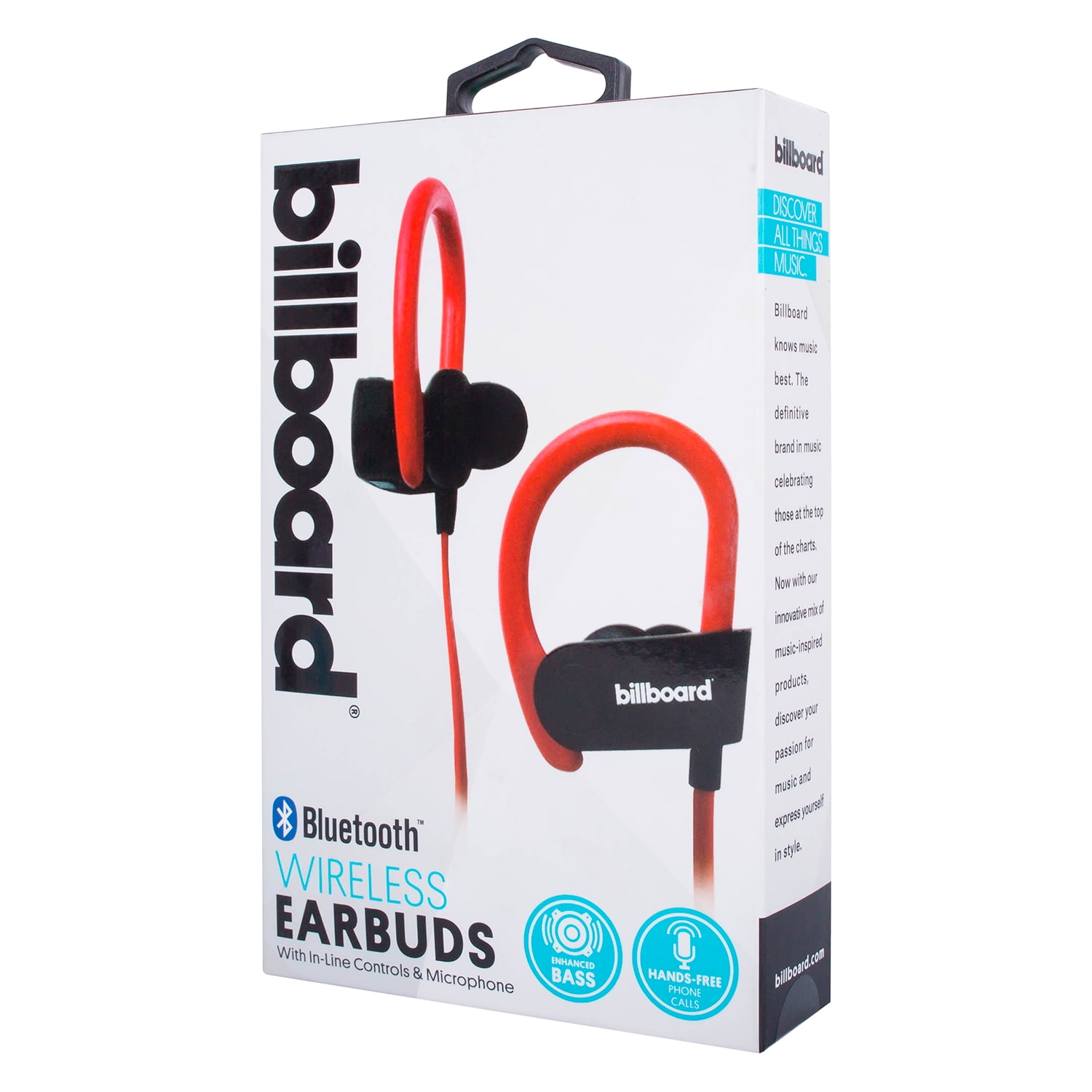 Billboard - Audífonos Bluetooth Rojos