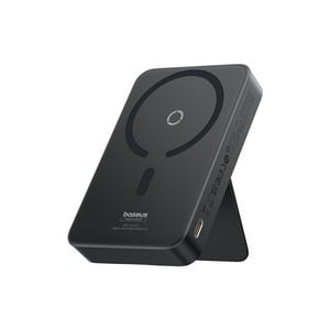 Powerbank Baseus Magpro 5000Mah Carga Rápida Inalámbrica Pd 20W Con Soporte Magnético - Negro