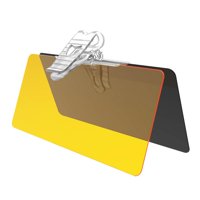 Ioensy - Parasol Para Coche, Visera Antideslumbrante Para Día Y Noche, Cubierta De Protección De Visera Ajustable