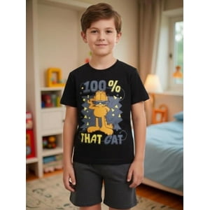 Nickelodeon - Pijama Niño Garfield Negro 6