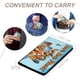 thumbnail image 4 of Hong Kong Phooey Porta Pasaporte y Cartera de Viaje Premium de Cuero PU, Funda de Pasaporte Bloqueo RFID con Ranuras para Tarjetas de Crédito, Estuche para Libro de Pasaporte para Familia 10cm × 15cm, 4 of 6