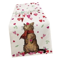 Magideal - De Mesa Para El Día De San Valentín, Decoración De Mesa De Comedor, Mantel De Fibra De Poliéster De 72 Pulgadas Para Boda, Cumpleaños, Fiesta , Estilo A