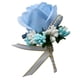 thumbnail image 3 of Estimulación Flor de rosa Broche Pin Ramillete de boda Pin Azul lago, 3 of 5