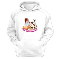 Genérico - Polerón Canguro Veterinaria Blanco Talla Xl Unisex