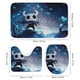 thumbnail image 3 of Hollow Knight-theme 4-Piece Shower Curtain Set with Rugs, Waterproof Bathroom Decor Set Includes Bath Mat, U-Shaped Rug, Toilet Lid Cover and Curtain with Hooks, 3 of 6