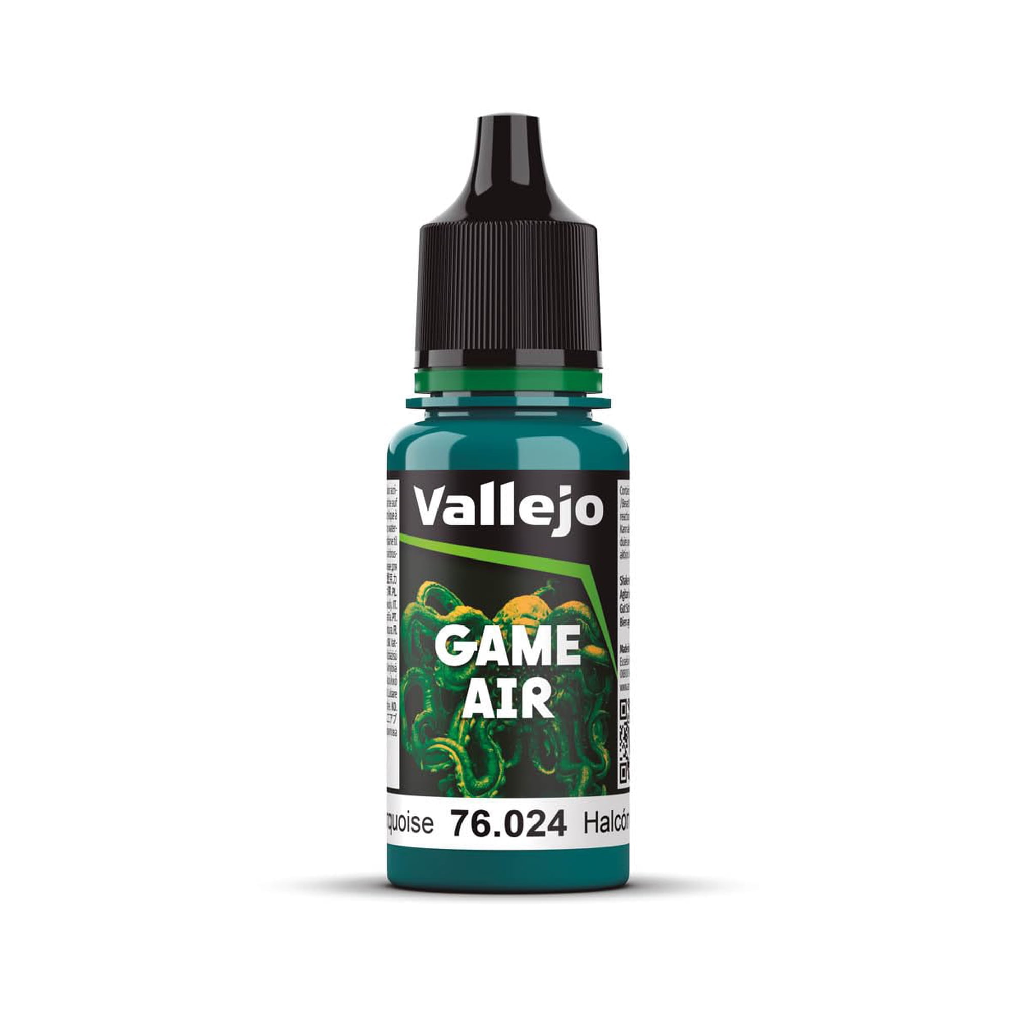 Paint Vallejo Game Air 76024 Turquesa Para Aerógrafo, 18 Ml