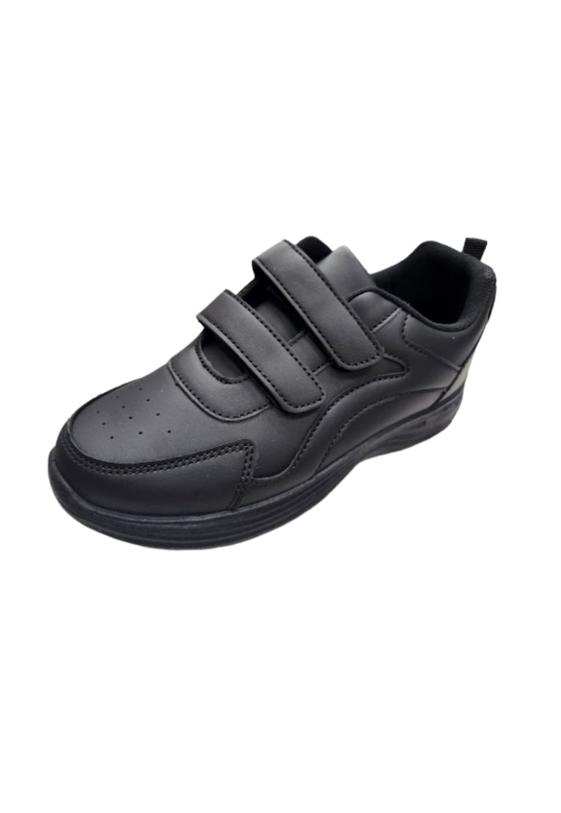 Vinnys Outlet - Zapatilla Escolar Negro Velcro