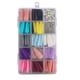 thumbnail image 1 of Uñas postizas a presión, cobertura total, coloridas, para salón de uñas, con taladro decorativo., 1 of 5