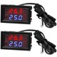 thumbnail image 1 of Weewooday Controlador de temperatura termostático de 12 V con pantalla LED dual, 1 of 3