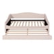 thumbnail image 2 of Teddy Fleece Twin Size Upholstered Daybed with Light and Trundle, Beige, 2 of 3