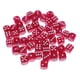thumbnail image 1 of 50 Piezas De Dados De Punto De 6 Lados, Dados Digitales, Barra De Fiesta, Juego De Cartas, Accesorios, Rosa Roja, 1 of 3