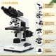 thumbnail image 2 of Microscopio binocular halógeno AmScope B490B-DK 40X-2000X, 2 of 8
