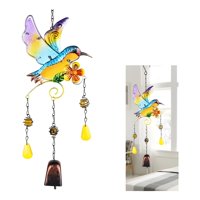 Genérico - Colgante Jardín Colibrí Vidrio Y Cobre