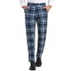 thumbnail image 1 of INSPIRE CHIC Pantalones de Traje Clásicos de Ajuste Regular con Frente Plano y Cintura Elástica para Hombre a Cuadros 36 Azul Marino, 1 of 7
