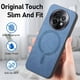 thumbnail image 4 of Magnetic Slim Case for Realme 12 Pro Plus 5G with Camera Guard & Anti-Scratch Back Blue, 4 of 5