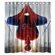 thumbnail image 1 of Cortina de ducha de Spiderman, juego de cortinas de baño con ganchos, tamaño 66 x 72 pulgadas, 1 of 3