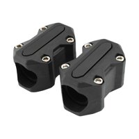 Magideal - Protector De Parachoques De Motor Aleación De Aluminio Fácil De Instalar Protector De Decoración De Barra De Choque Duradero Para Motocicleta Diámetro , Negro