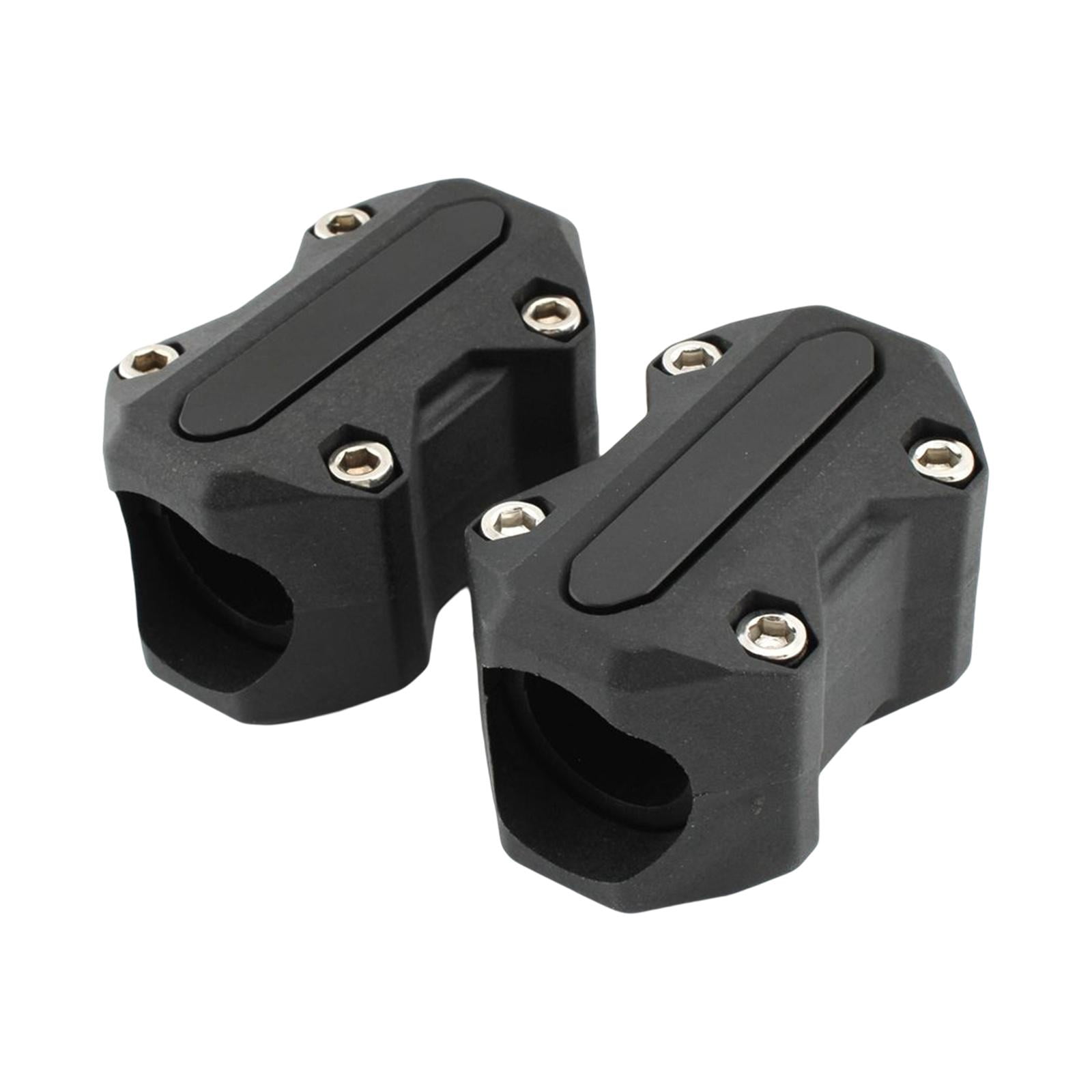 Magideal - Protector De Parachoques De Motor Aleación De Aluminio Fácil De Instalar Protector De Decoración De Barra De Choque Duradero Para Motocicleta Diámetro , Negro