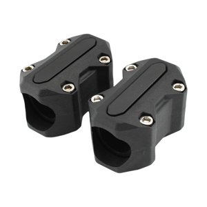 Magideal - Protector De Parachoques De Motor Aleación De Aluminio Fácil De Instalar Protector De Decoración De Barra De Choque Duradero Para Motocicleta Diámetro , Negro