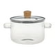 thumbnail image 2 of Olla De Vidrio Con Tapa, Utensilios De Cocina De Vidrio De Borosilicato Para Pasta, Fideos, Leche, 2 of 5