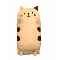 Genérico - Peluche Almohada Suave De Gatito Kawaii 40 Cm Color Marrón Claro