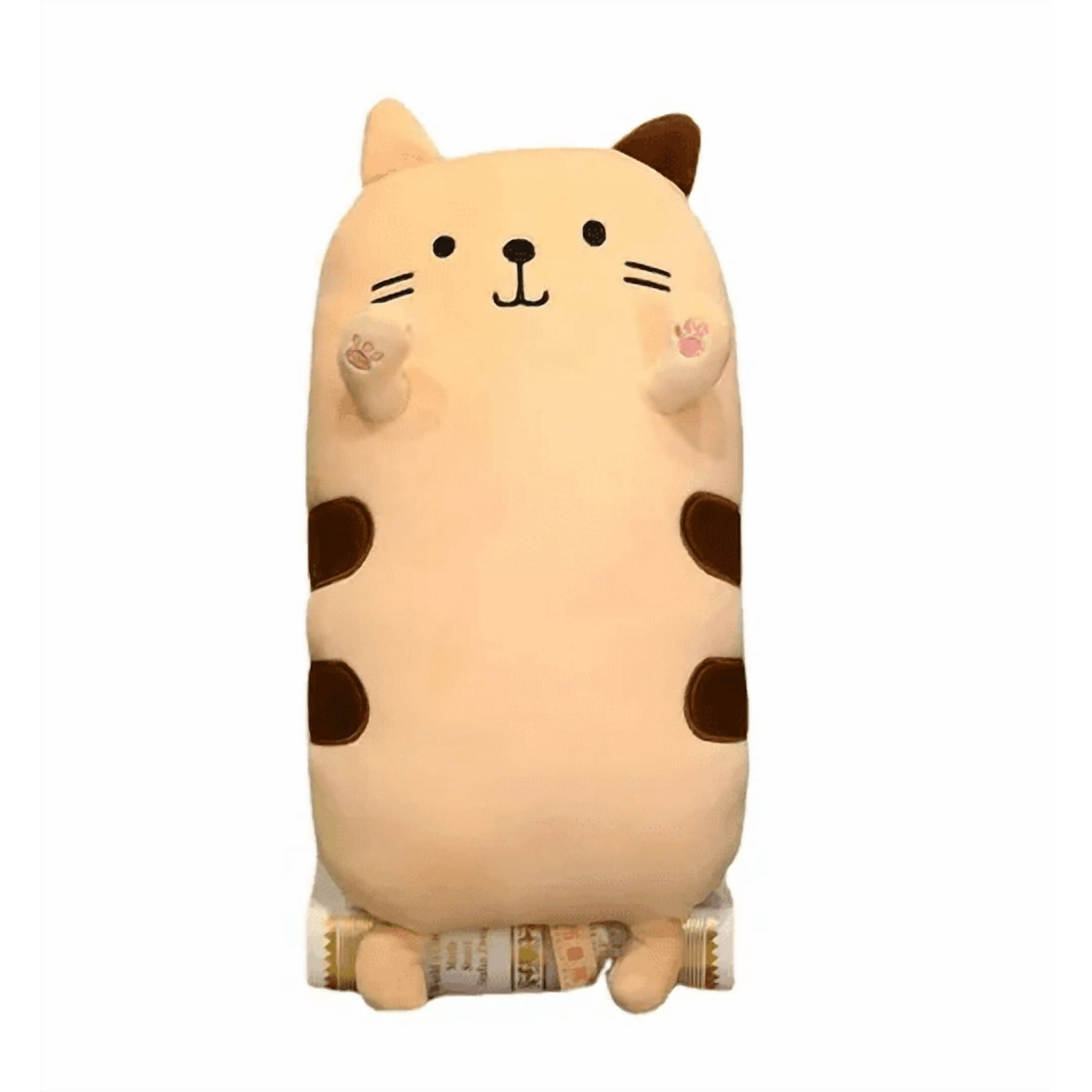 Genérico - Peluche Almohada Suave De Gatito Kawaii 40 Cm Color Marrón Claro