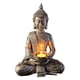 thumbnail image 2 of Buda Yoga Candelero Mesa Tealight Estatua Ministerio Del Interior Coleccionable C, 2 of 5