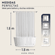 thumbnail image 3 of Forro Cortina Baño Ducha Con Iman Larga 180x180 Plastico Az Transparente Impermeable, 3 of 10