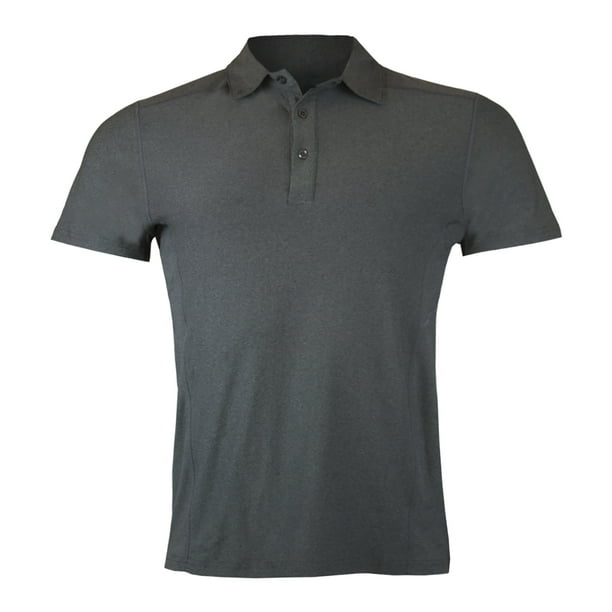 Polera Dry Fit Con Cuello Manga Corta Jaspeada Hombre