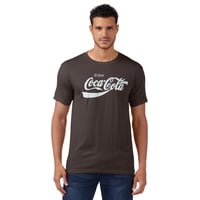 Remera Coca-Cola Para Hombre De Los Años Ochenta, Manga Corta, Carbón, Talle Grande