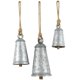 thumbnail image 1 of Cencerro decorativo Bells Deco 79 de metal rústico plateado, 3 unidades, 1 of 9