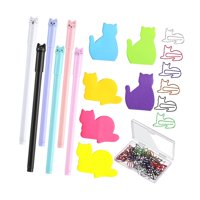Ioensy - Juego De Papelería Con Forma De Gato, 30 Clips Creativos Para Oficina Y Hogar