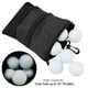 thumbnail image 3 of Bolsa de golf Accesorios Bolsas de bolsillo de objetos de valor Multi bolsillo Gancho de cremallera para hombres Mujeres Bolsillo de cremallera, clip de engranajes (negro), 3 of 3