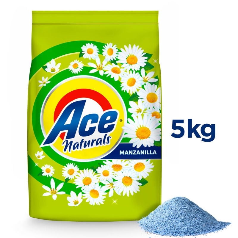 Detergente Polvo Manzanilla Bolsa 5 kg Ace