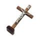 thumbnail image 2 of Cruz De Madera Crucifijo Estatua De Jesús Adorno Para Estante Decoración Regalos Marrón, 2 of 3