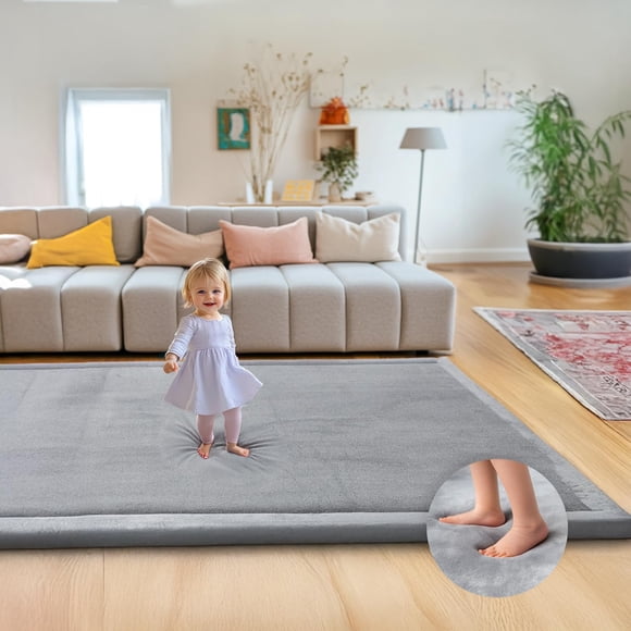 Tapete De Juego Para Bebé 200 X 150 Cm Extra Suave Y Antideslizante