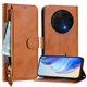 thumbnail image 5 of Funda Billetera Cremallera para TCL 60 XE NxtPaper 5G con Porta Tarjetas, Soporte y Correa Marrón, 5 of 5